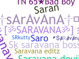ニックネーム - Saravana