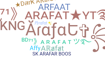 ニックネーム - Arafat