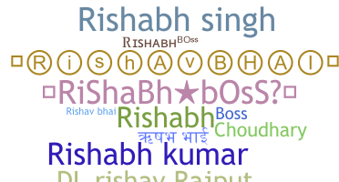 ニックネーム - Rishabhboss
