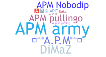 ニックネーム - APM