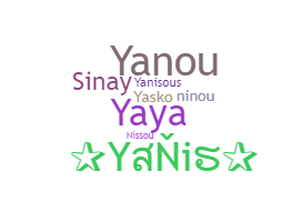 ニックネーム - Yanis