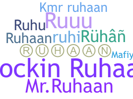 ニックネーム - ruhaan