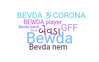 ニックネーム - BEVDA