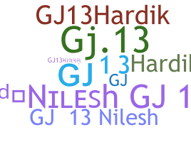 ニックネーム - Gj13