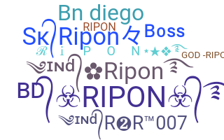 ニックネーム - Ripon