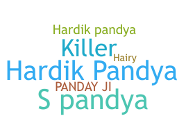 ニックネーム - Pandya