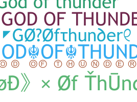 ニックネーム - godofthunder