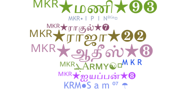 ニックネーム - mkr