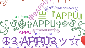 ニックネーム - appu