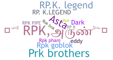 ニックネーム - RPK