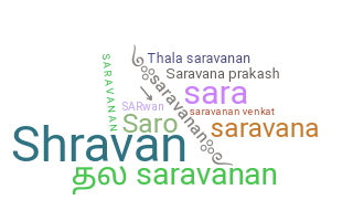 ニックネーム - Saravanan
