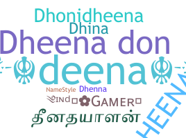 ニックネーム - Dheena