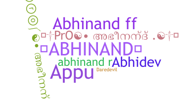 ニックネーム - Abhinand