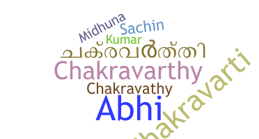 ニックネーム - Chakravarthi