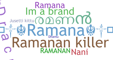 ニックネーム - Ramanan