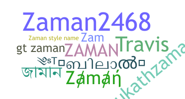 ニックネーム - Zaman