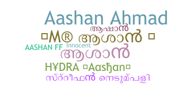 ニックネーム - Aashan
