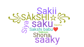ニックネーム - Sakshi