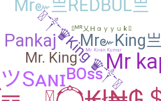 ニックネーム - mr.king