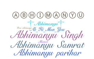 ニックネーム - Abhimanyu