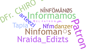 ニックネーム - NINFOMANOS