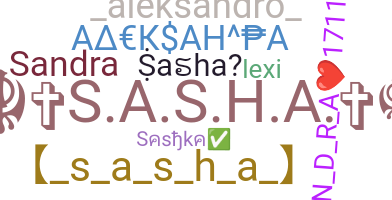 ニックネーム - Sasha