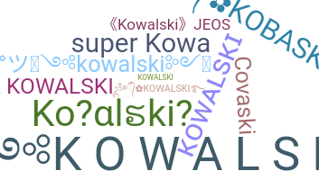 ニックネーム - Kowalski