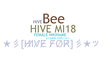 ニックネーム - Hive