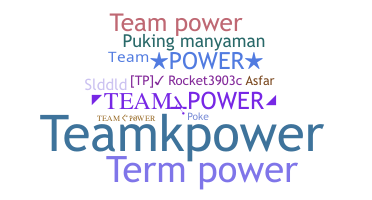 ニックネーム - TeamPower