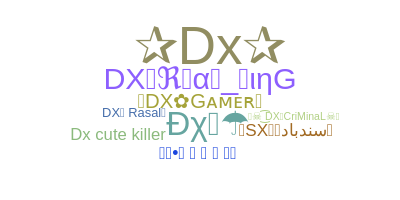 ニックネーム - DX