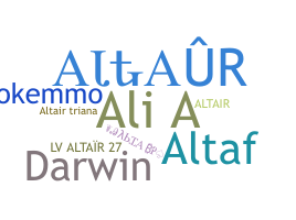 ニックネーム - Altair