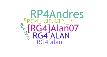 ニックネーム - RG4Alan
