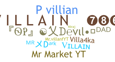 ニックネーム - villains