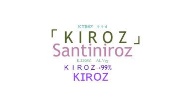 ニックネーム - kiroz