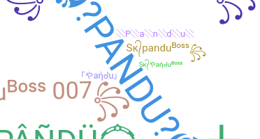 ニックネーム - Pandu