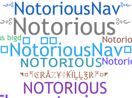 ニックネーム - Notorious