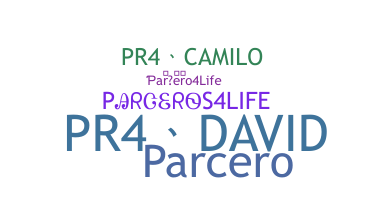 ニックネーム - Parceros4Life