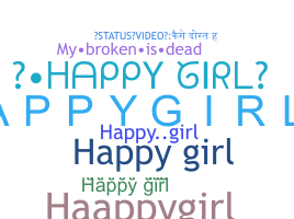 ニックネーム - happygirl