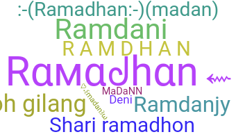 ニックネーム - Ramadhan