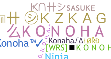 ニックネーム - Konoha