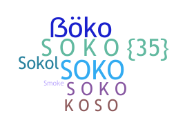 ニックネーム - Soko