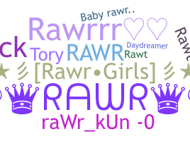 ニックネーム - Rawr