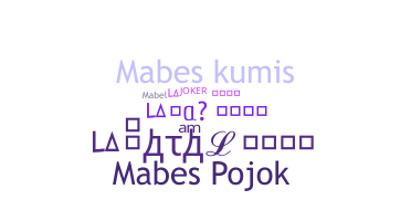 ニックネーム - mabes