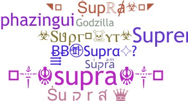ニックネーム - Supra