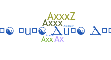 ニックネーム - axx
