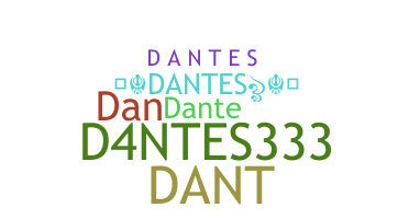 ニックネーム - Dantes