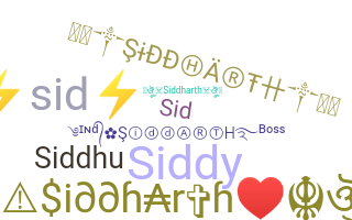 ニックネーム - Siddharth