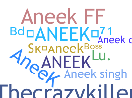 ニックネーム - Aneek