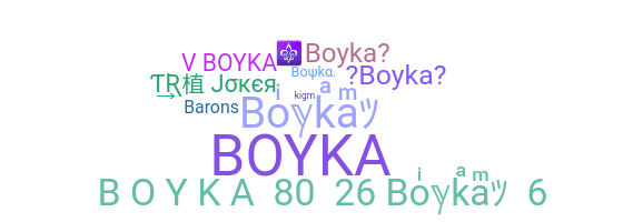 ニックネーム - boyka