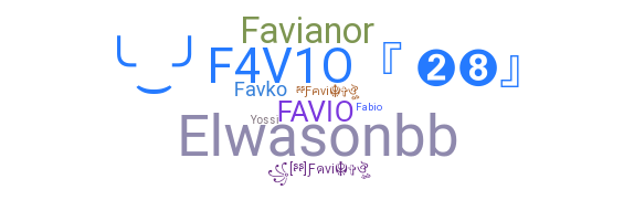 ニックネーム - favio